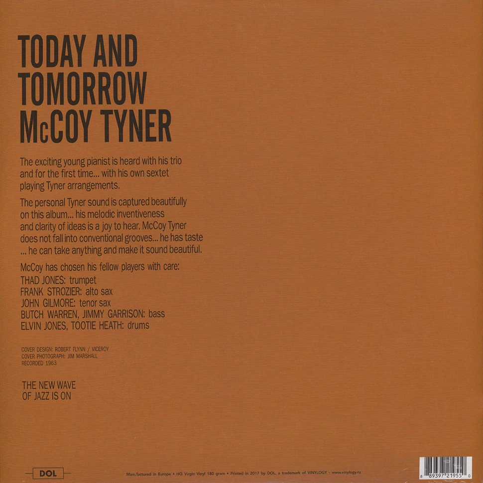 McCoy Tyner - Today And Tomorrow Gatefold Sleeve Edition
