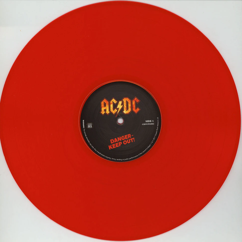 AC/DC - Danger - Keep Out! Red Vinyl Edition