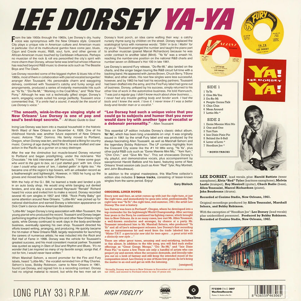 Lee Dorsey - Ya! Ya!