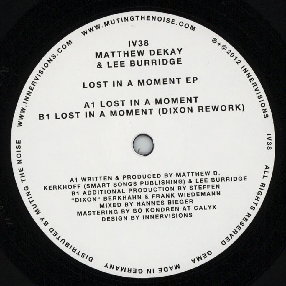 Matthew Dekay & Lee Burridge - Lost In A Moment EP