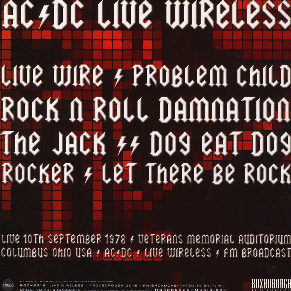 AC/DC - Live Wireless Colored Vinyl Edition