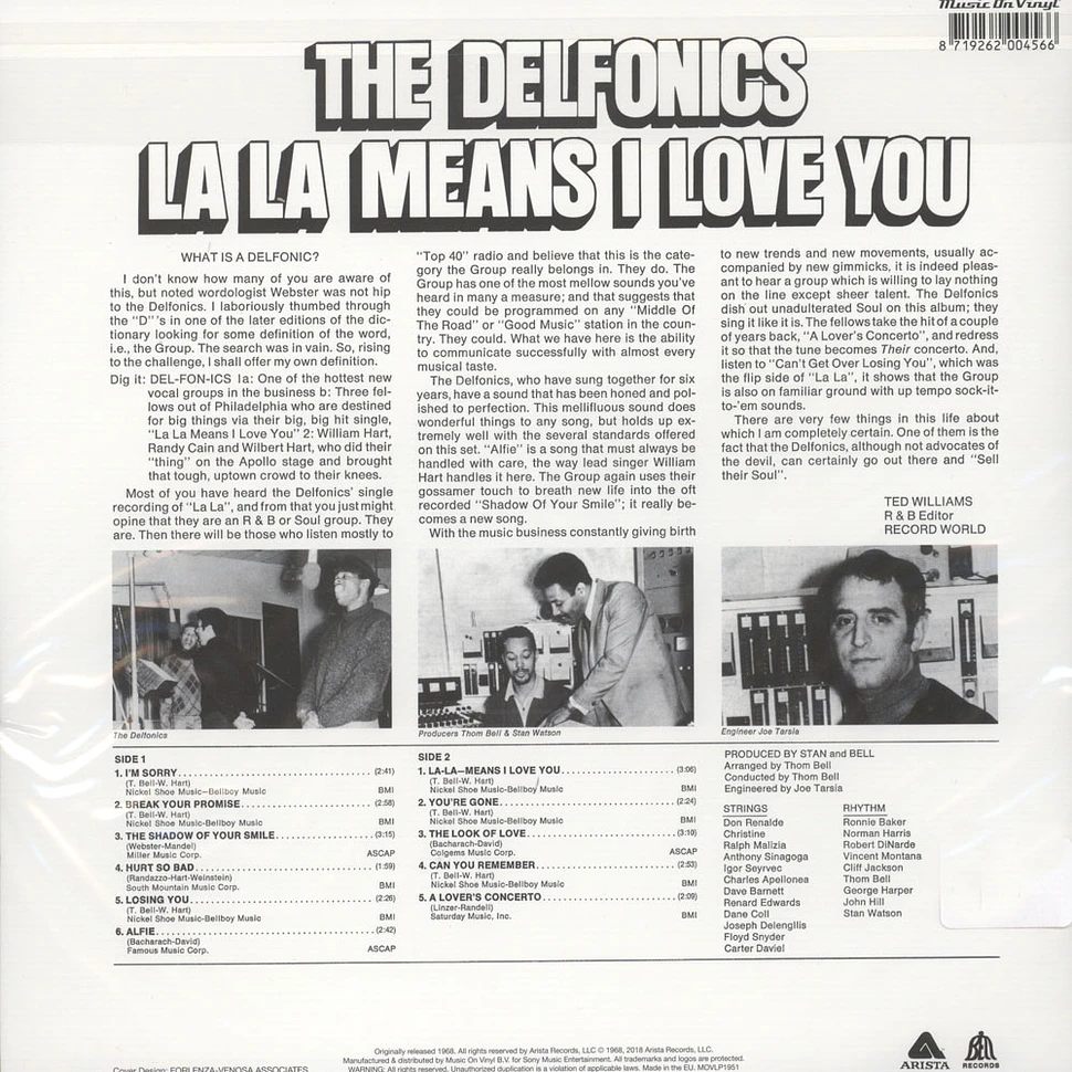 Delfonics - La La Means I Love You
