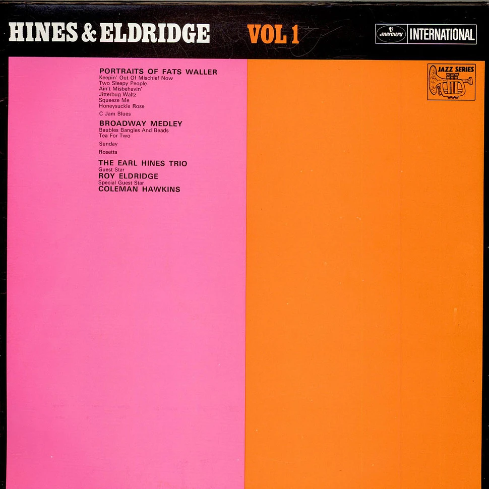 The Earl Hines Trio - Hines & Eldridge