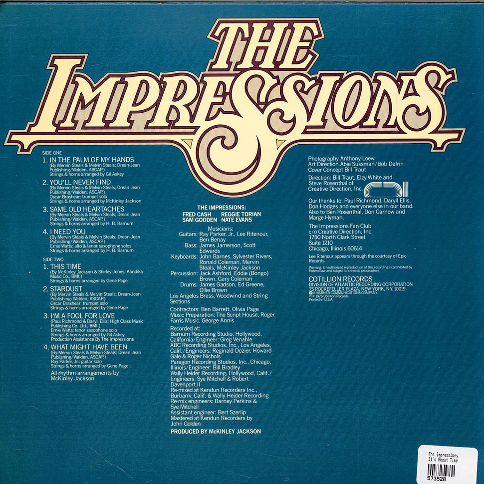 The Impressions - It's About Time