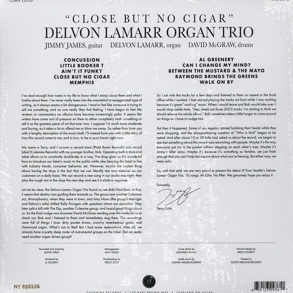 Delvon Lamarr Organ Trio - Close But No Cigar Coke Bottle Clear Vinyl Edition
