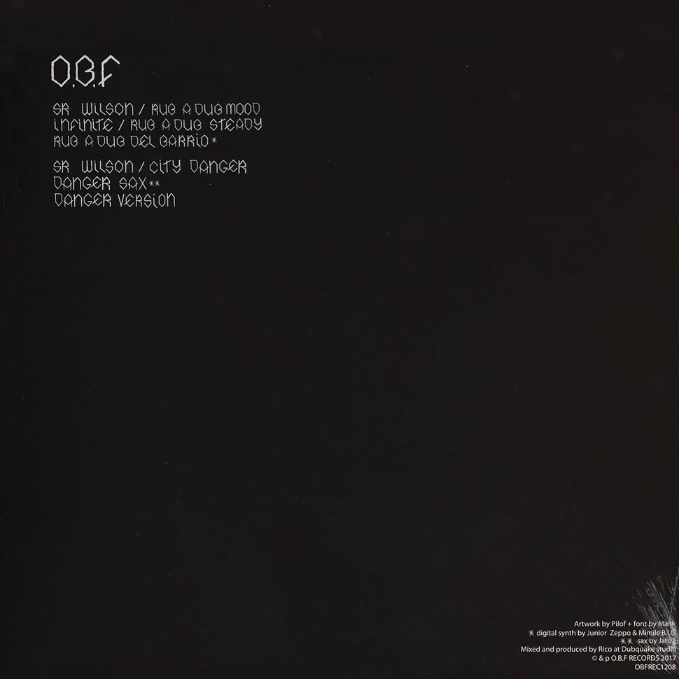 O.B.F - Rub A Dub Mood EP Feat Sr. Wilson & Infinite