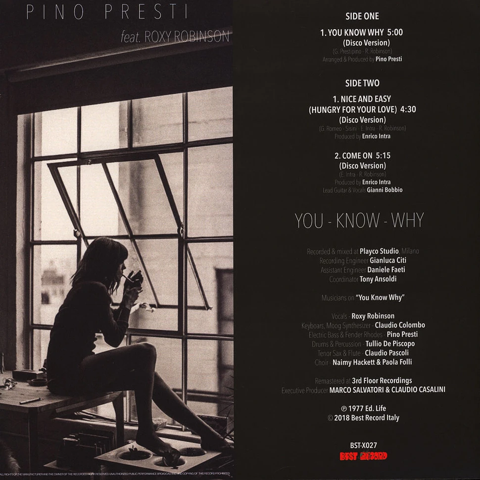 Pino Presti - You Know Why Feat. Roxy Robinson