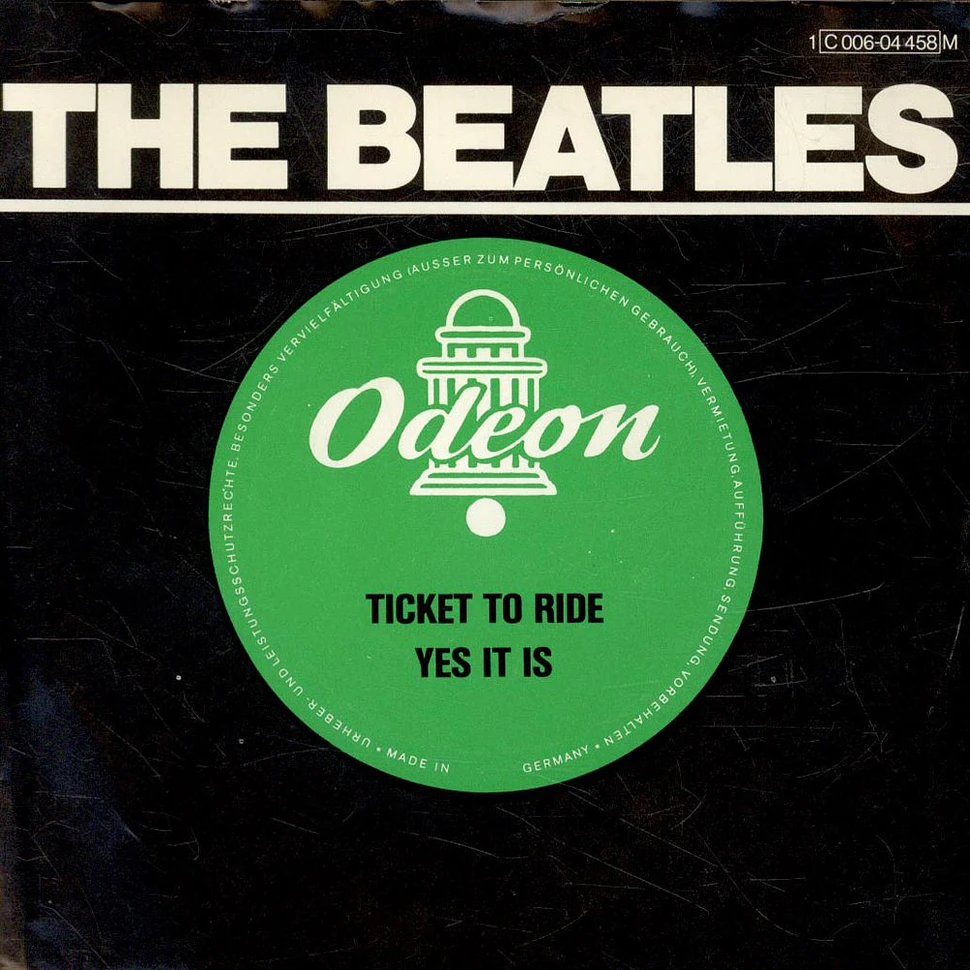The Beatles - Ticket To Ride / Yes It Is