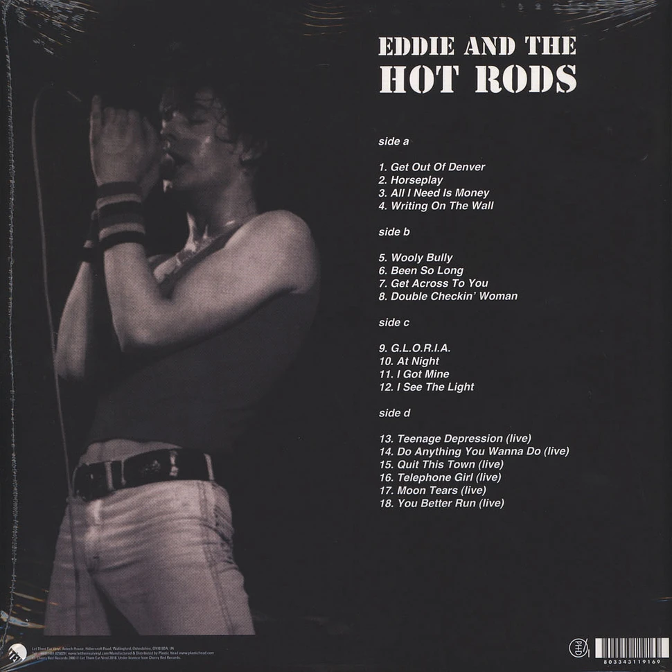 Eddie And The Hot Rods - Doing Anything They Wanna Do Red Vinyl Edition