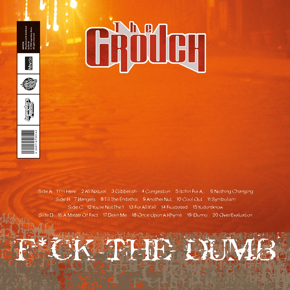 The Grouch - F*ck The Dumb Orange Vinyl Edition