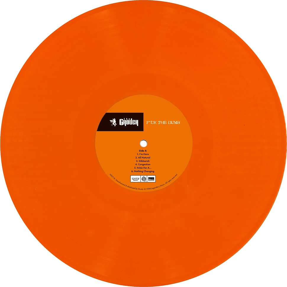 The Grouch - F*ck The Dumb Orange Vinyl Edition