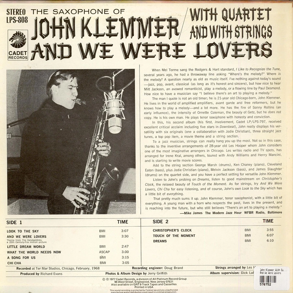 John Klemmer - And We Were Lovers