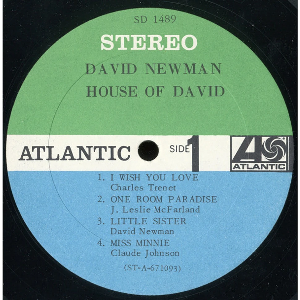David "Fathead" Newman - House Of David