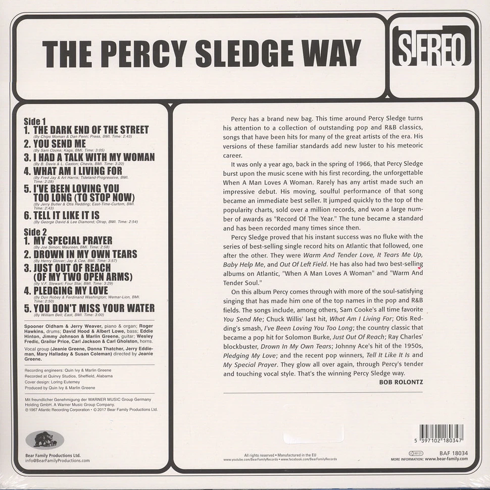 Percy Sledge - The Percy Sledge Way