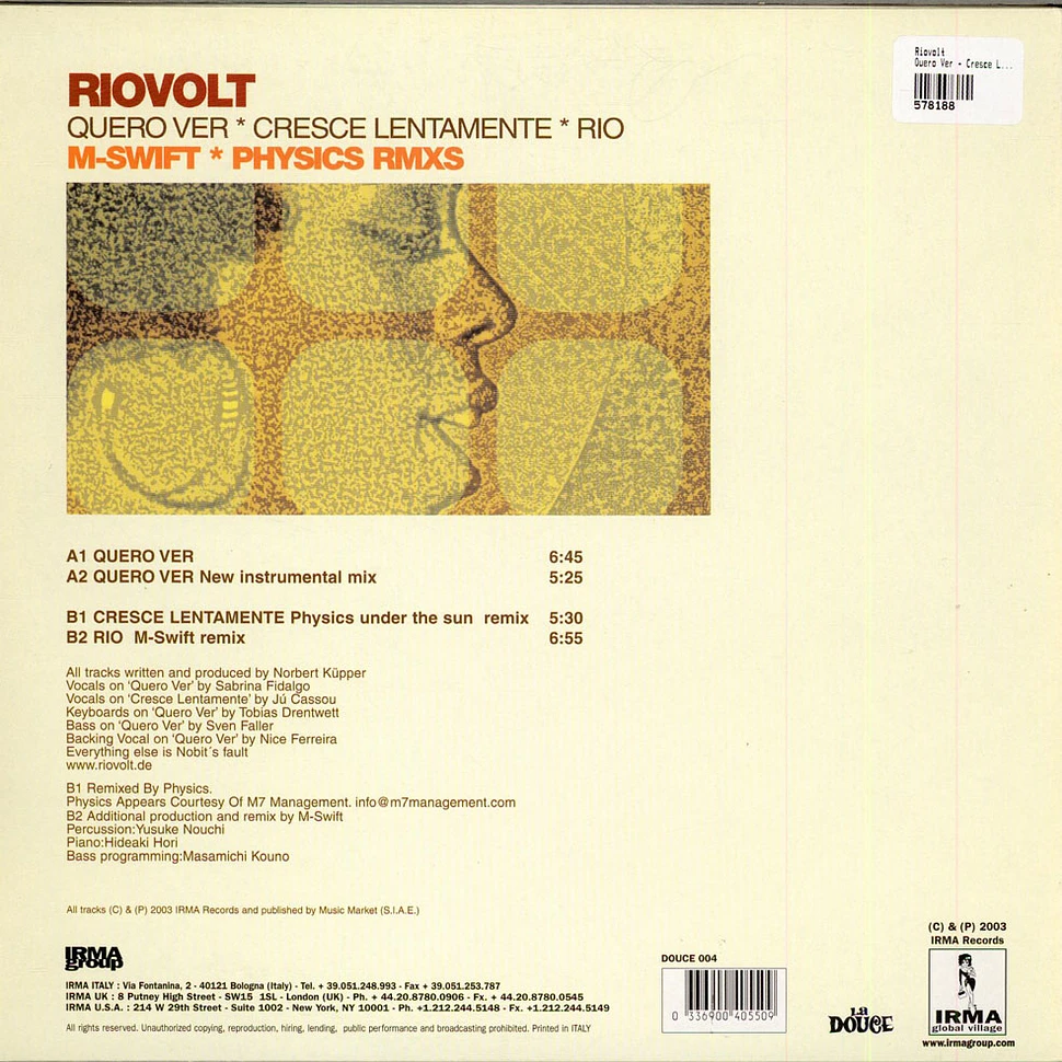 Riovolt - Quero Ver - Cresce Lentamente - Rio Remixes