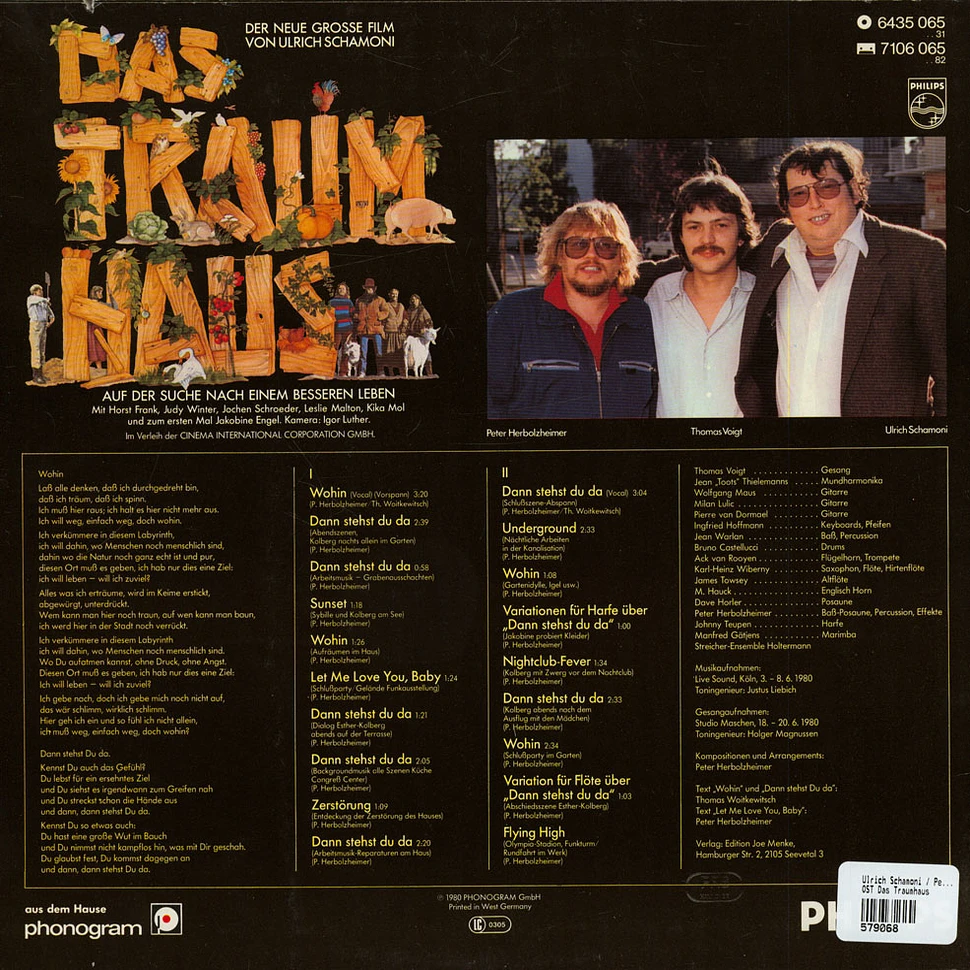 Ulrich Schamoni / Peter Herbolzheimer - Das Traumhaus (Original-Soundtrack)