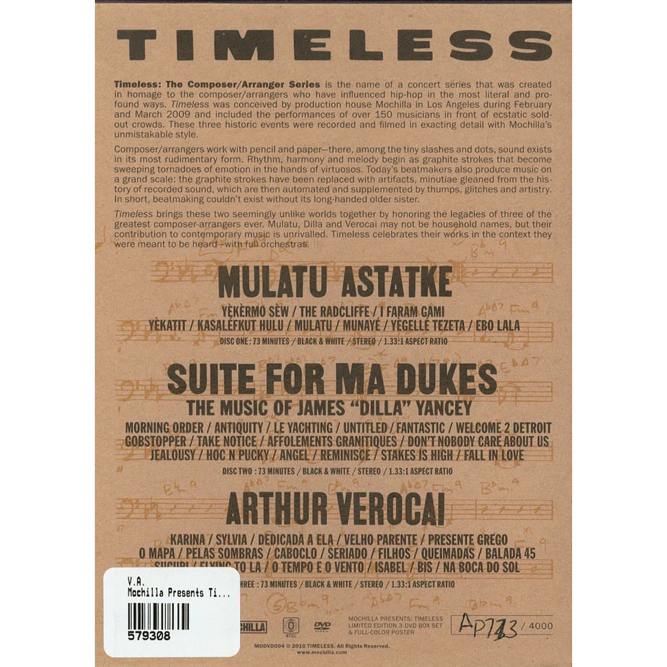 Mulatu Astatke / Miguel Atwood-Ferguson / Arthur Verocai - Mochilla Presents Timeless : Mulatu / A Suite For Ma Dukes / Verocai