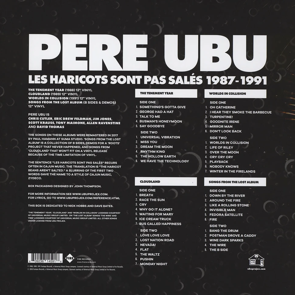 Pere Ubu - Les Haricots Sont Pas Sal+S 1987-1991 (Box Se