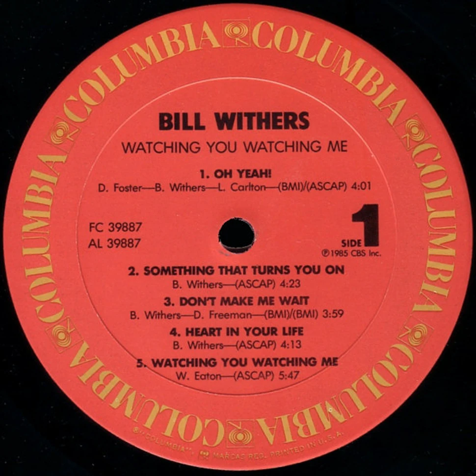 Bill Withers - Watching You Watching Me