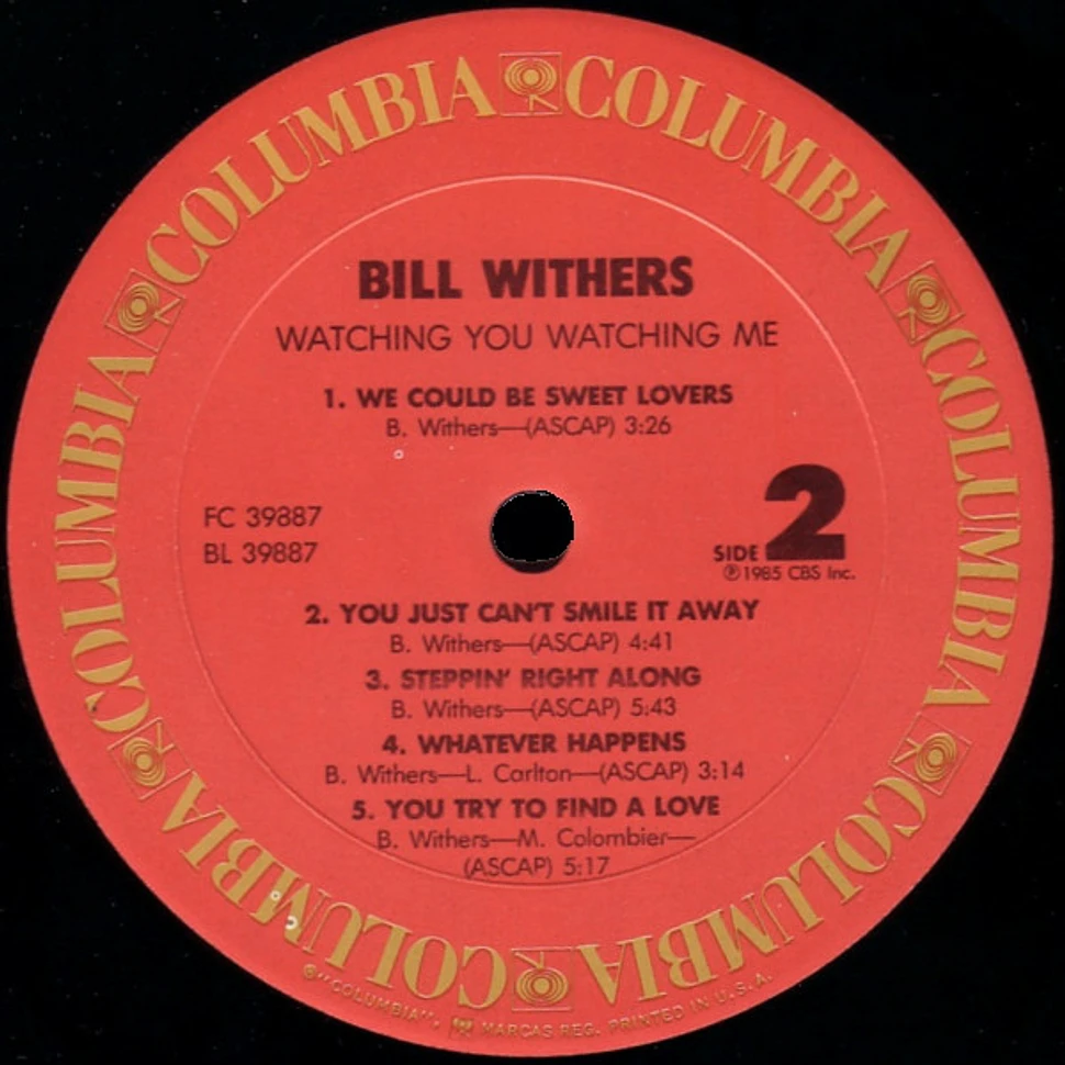 Bill Withers - Watching You Watching Me