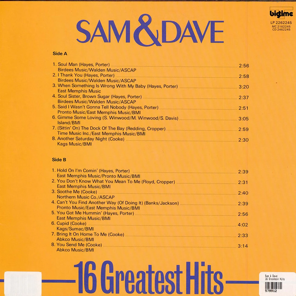 Sam & Dave - 16 Greatest Hits