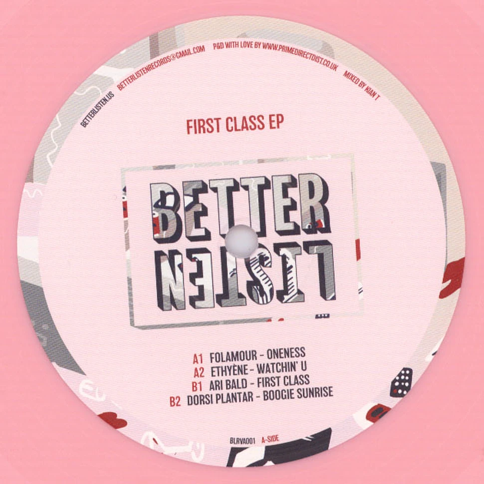 V.A. - First Class EP Pink Vinyl Edition