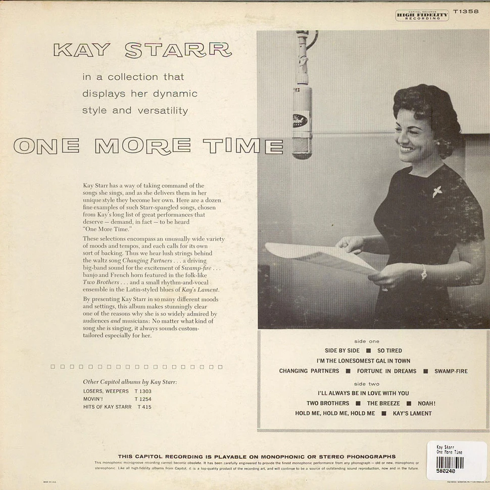 Kay Starr - One More Time