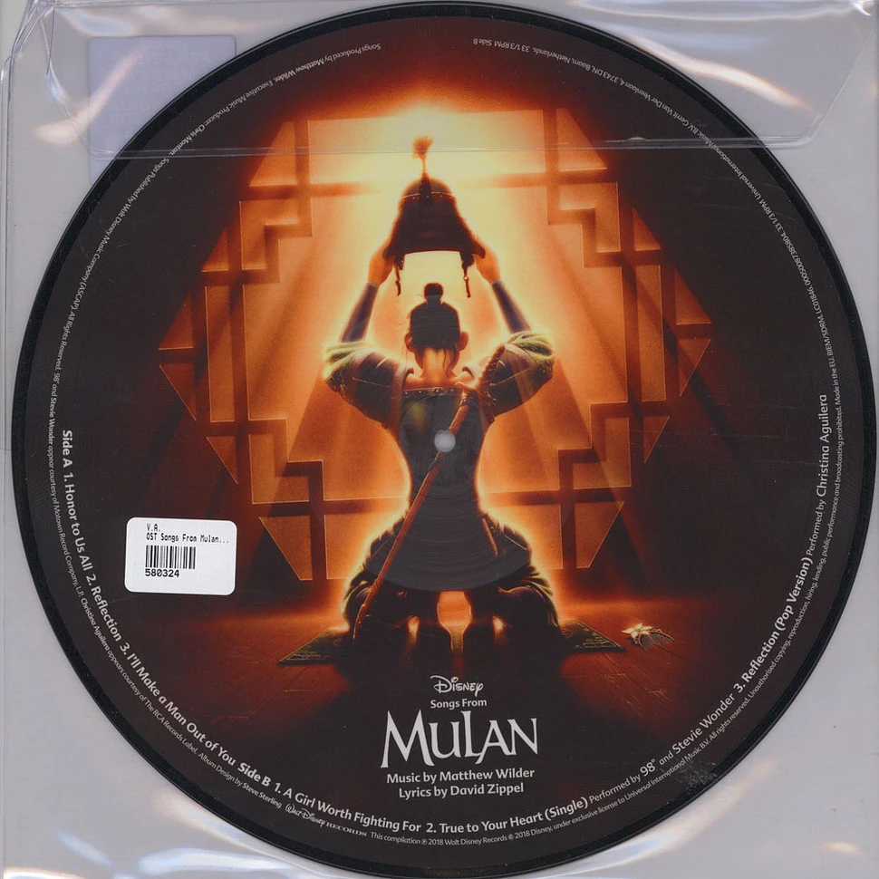 V.A. - OST Songs From Mulan Picture Disc Edition