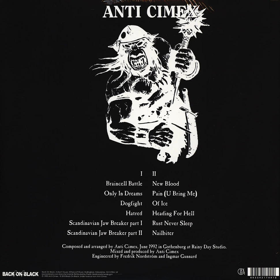 Anti Cimex - Scandinavian Jawbreaker White Vinyl Edition