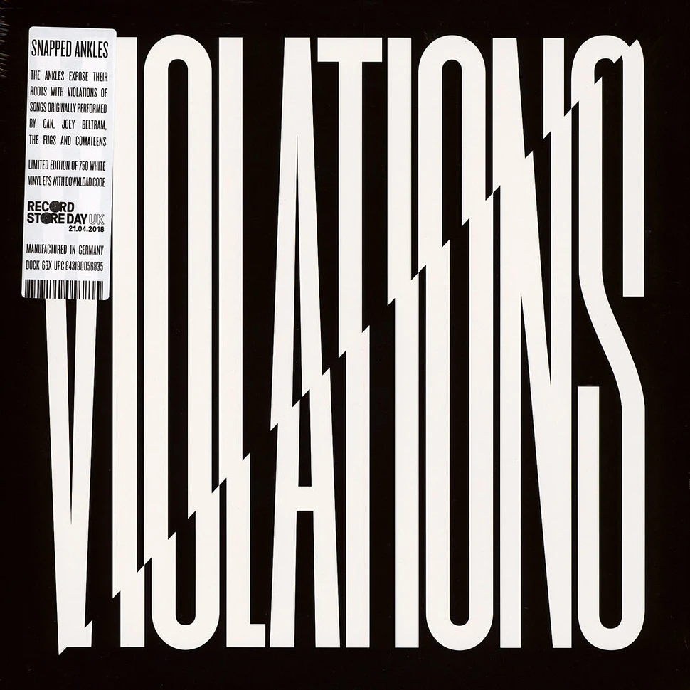 Snapped Ankles - Violations EP