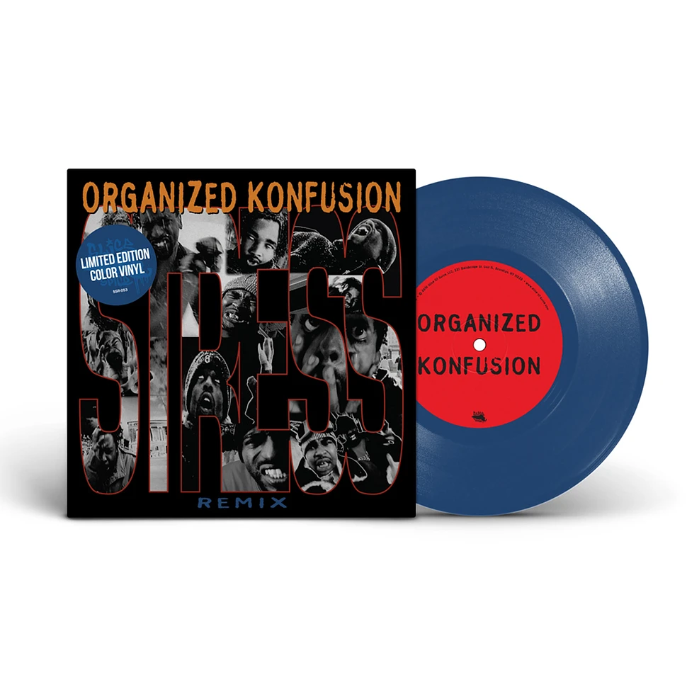 Organized Konfusion - Stress Large Pro Remix Blue Vinyl Edition