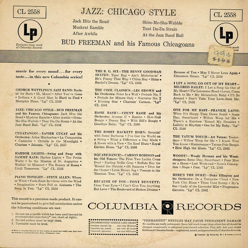 Bud Freeman And His Famous Chicagoans - Jazz: Chicago Style