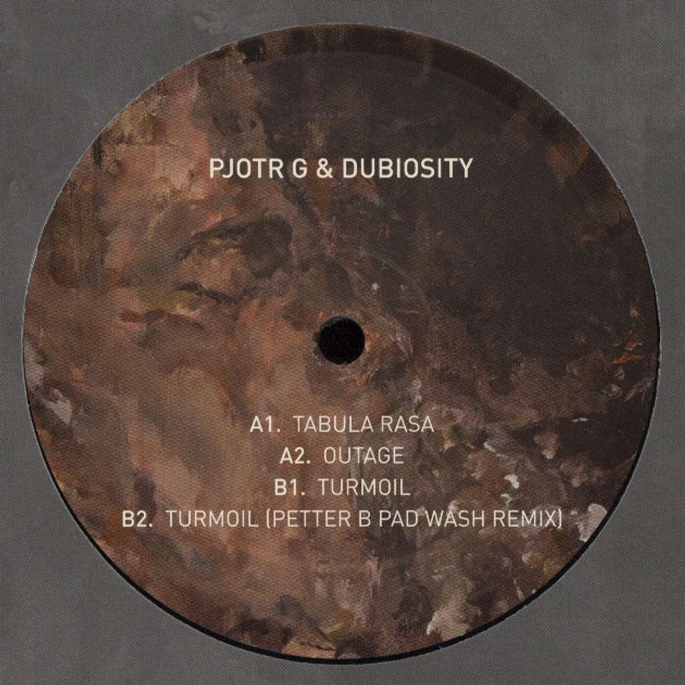 Dubiosity & Pjotr G - Tabula Rasa EP