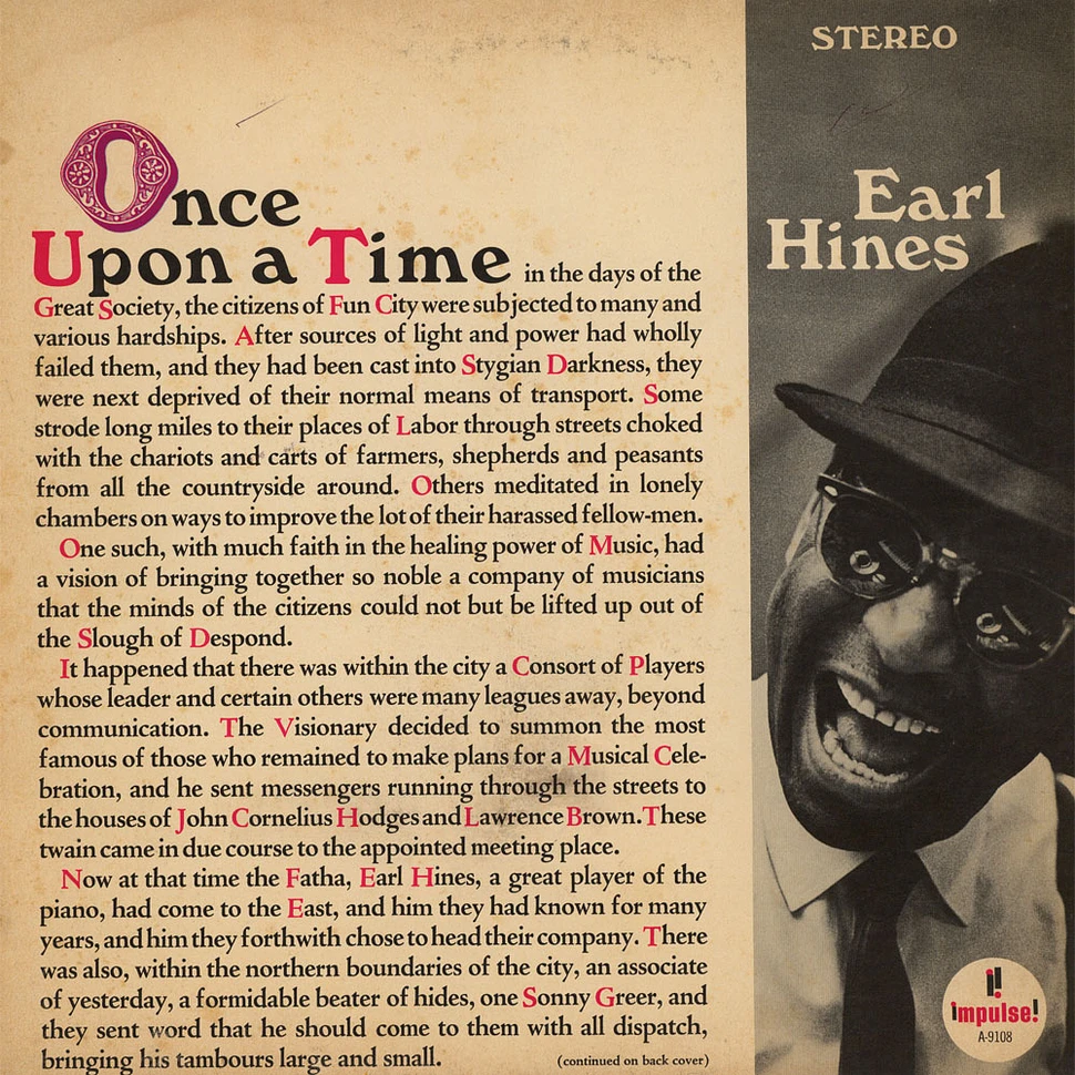 Earl Hines - Once Upon A Time