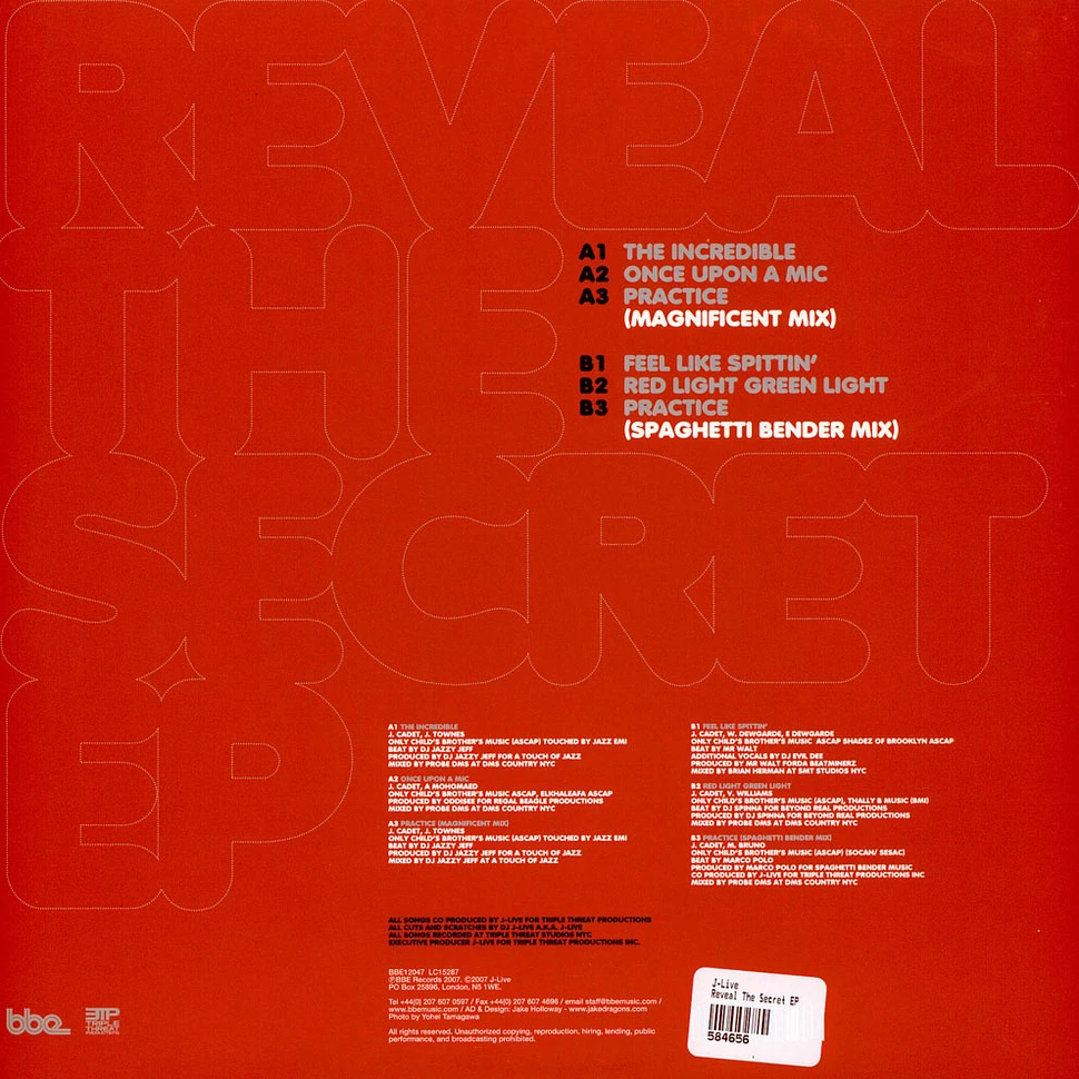 J-Live - Reveal The Secret EP