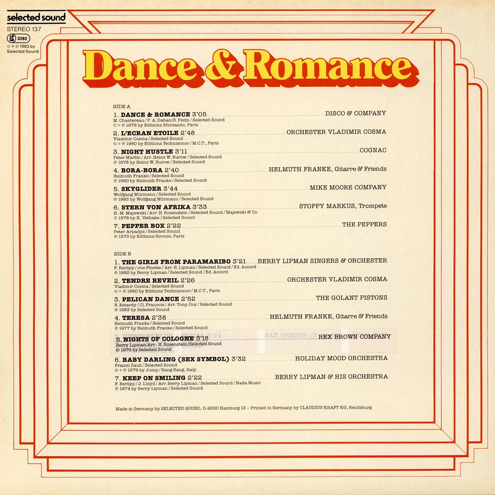 V.A. - Dance & Romance