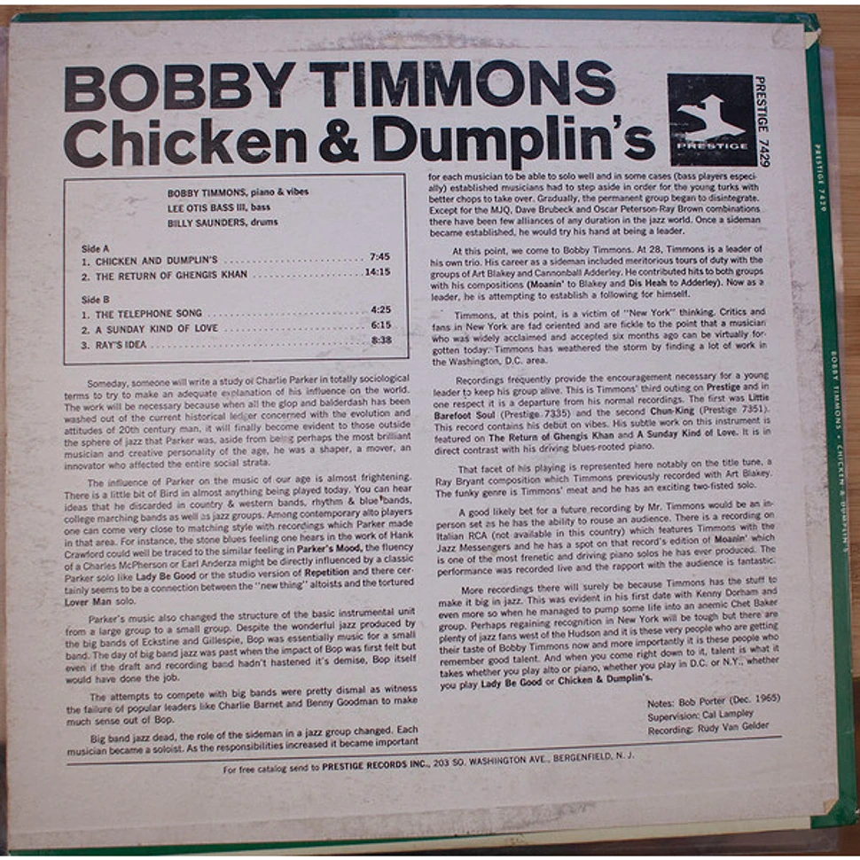 Bobby Timmons - Chicken & Dumplin's