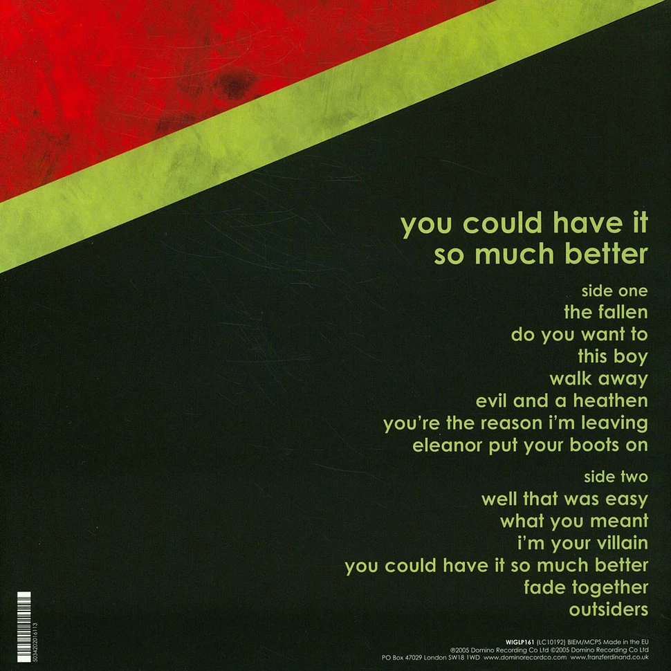 Franz Ferdinand - You Could Have It So Much Better