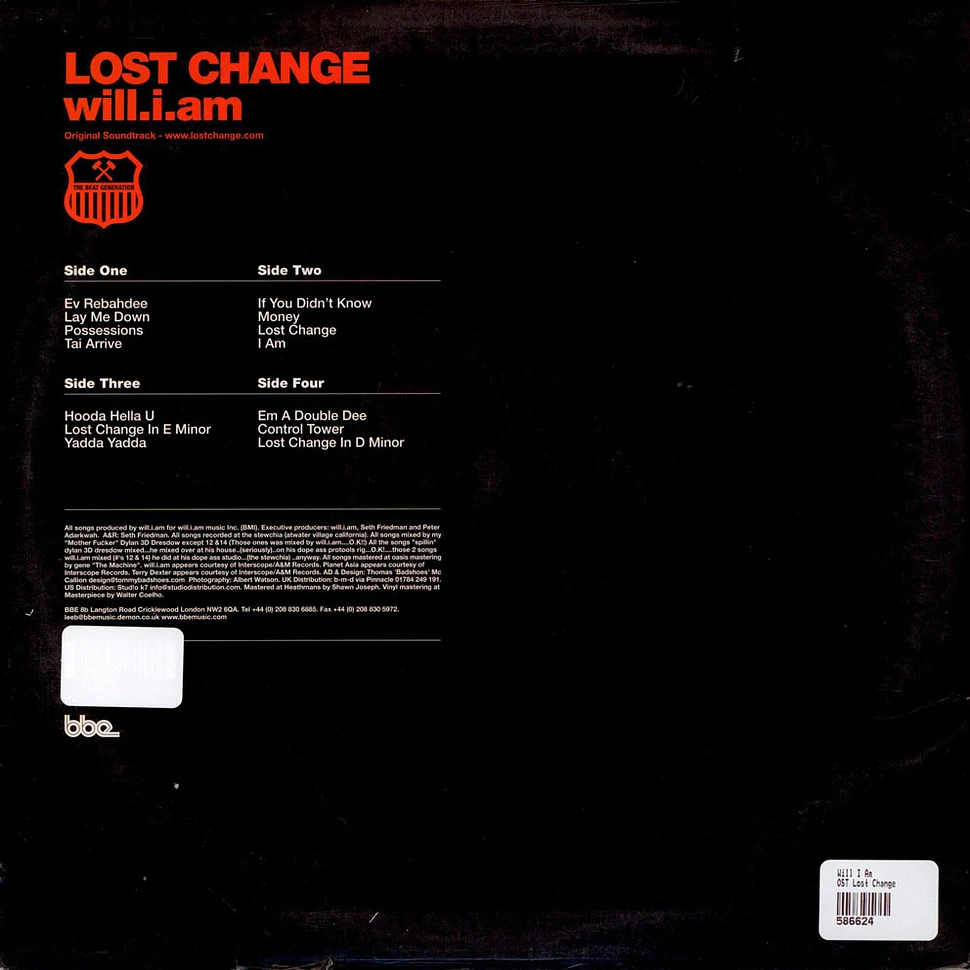Will I Am - Lost Change (Original Soundtrack)