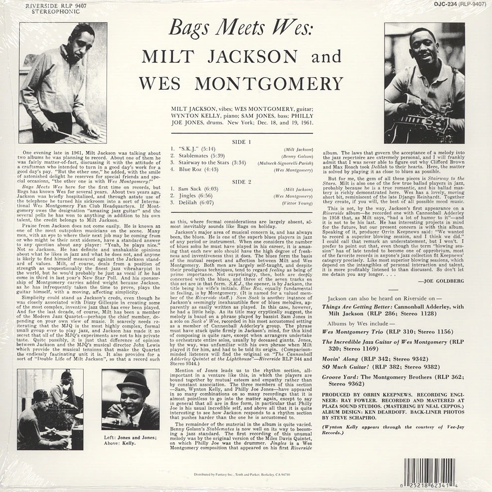 Milt Jackson & Wes Montgomery - Bags Meets Wes