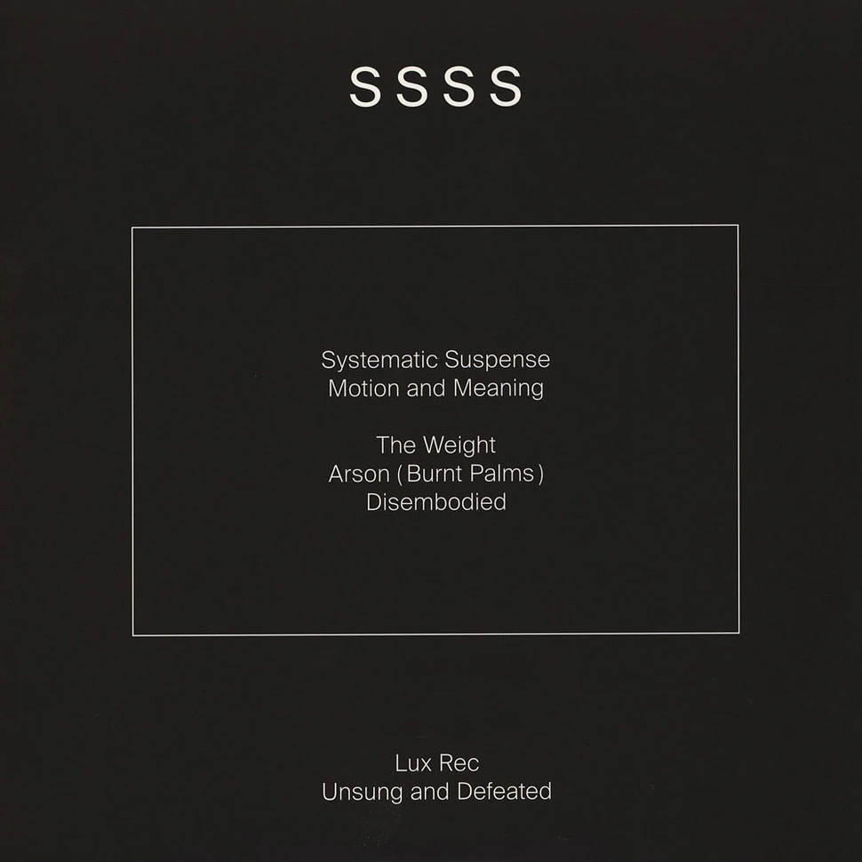 SSSS - Systematic Suspense