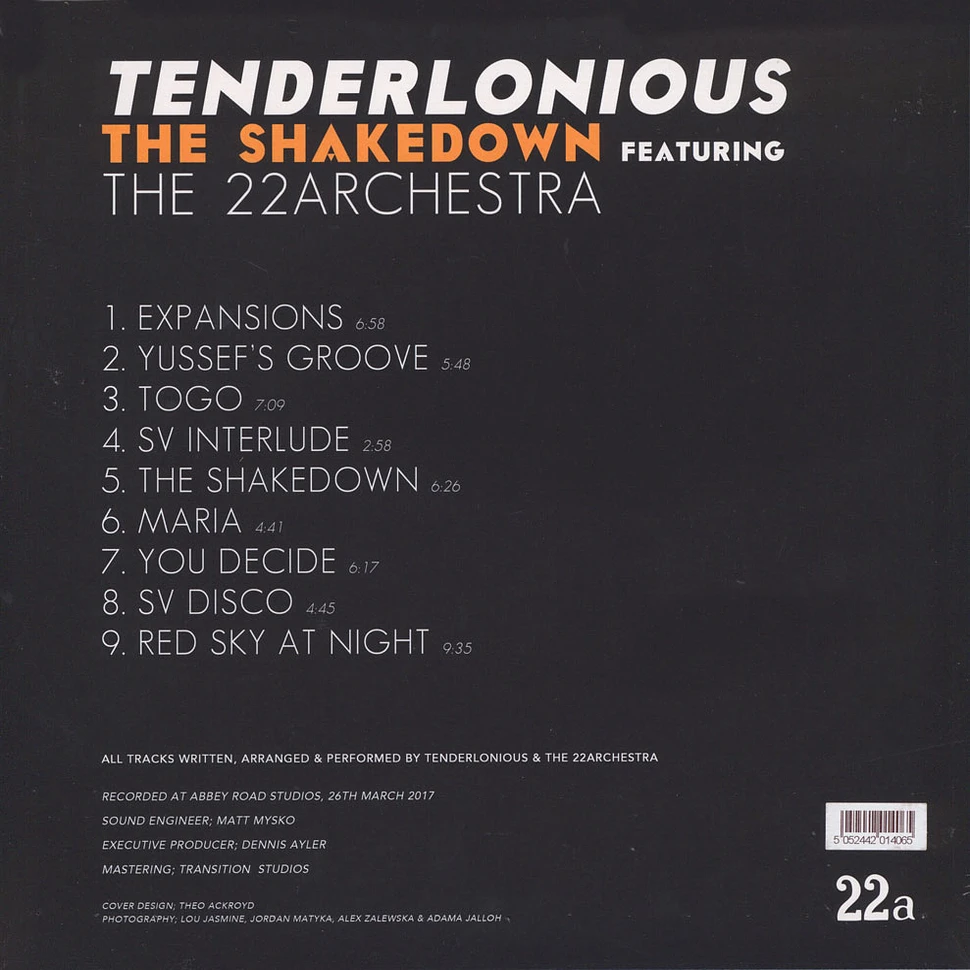 Tenderlonious - The Shakedown Feat. The 22 Archestra