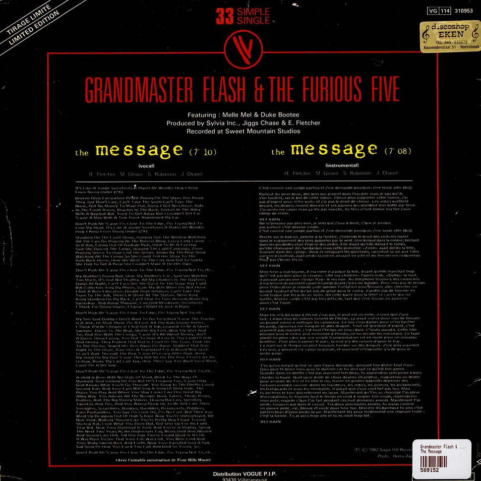 Grandmaster Flash & The Furious Five - The Message