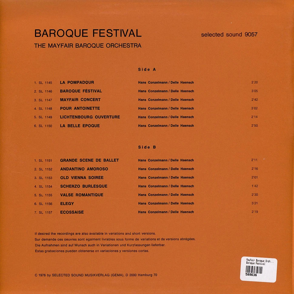 The Mayfair Baroque Orchestra - Baroque Festival