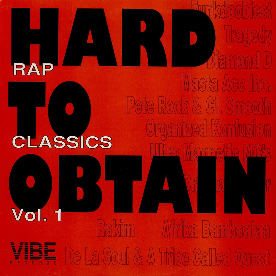 V.A. - Hard To Obtain Rap Classics Vol.1