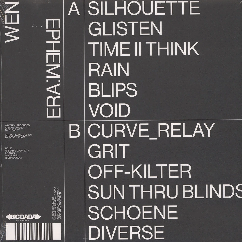 Wen - EPHEM:ERA Clear Vinyl Edition