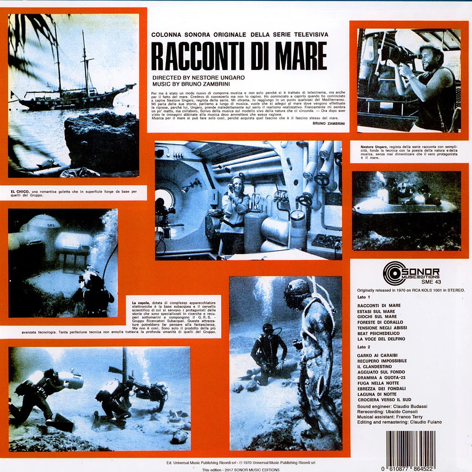 Bruno Zambrini - Racconti Di Mare (Colonna Sonora Originale Della Serie Televisiva)