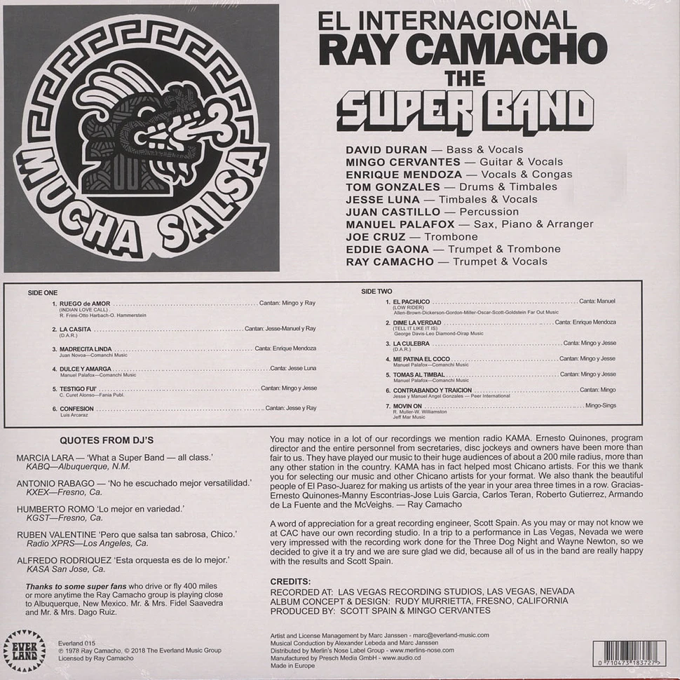 El Internacional Ray Camacho - Mucha Salsa