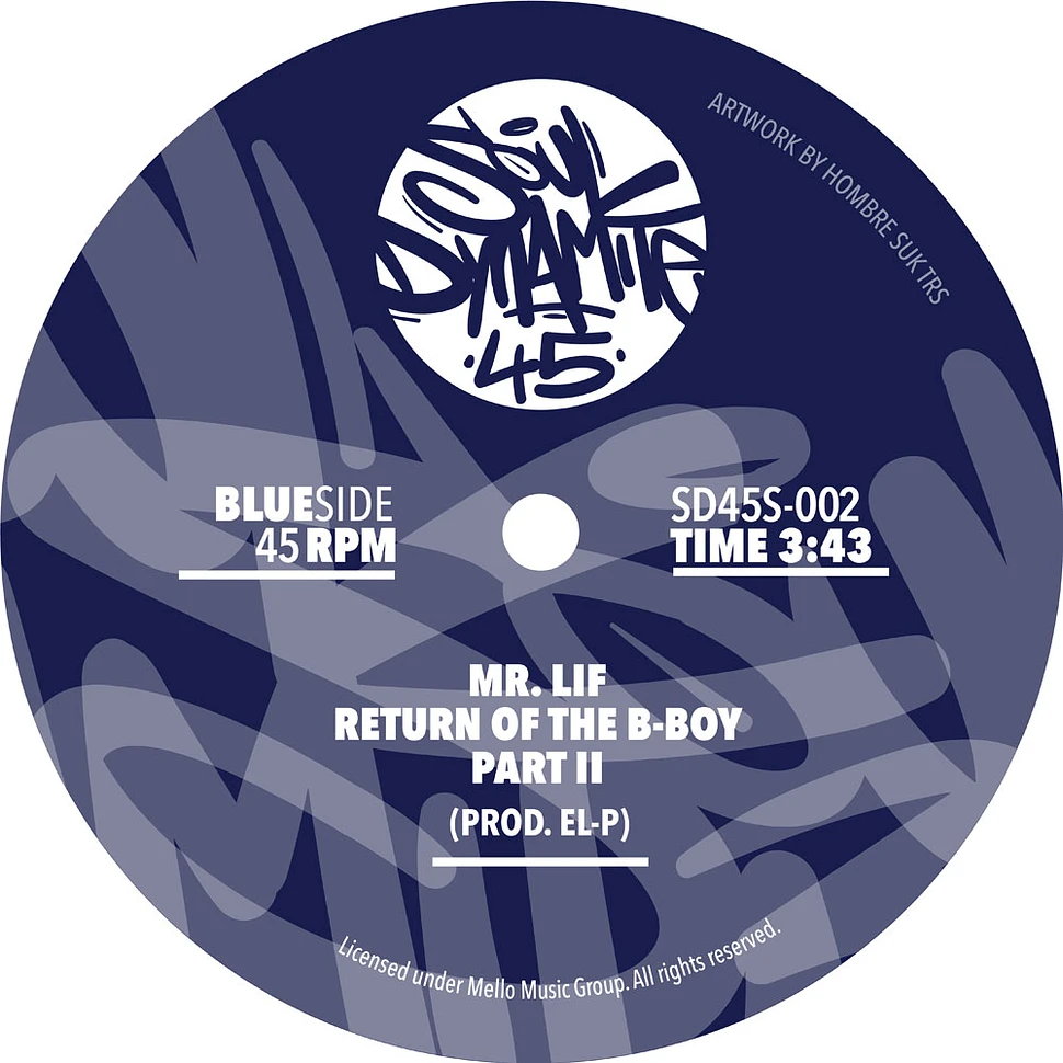 Mr.Lif - Return Of The B-Boy Black Vinyl Edition