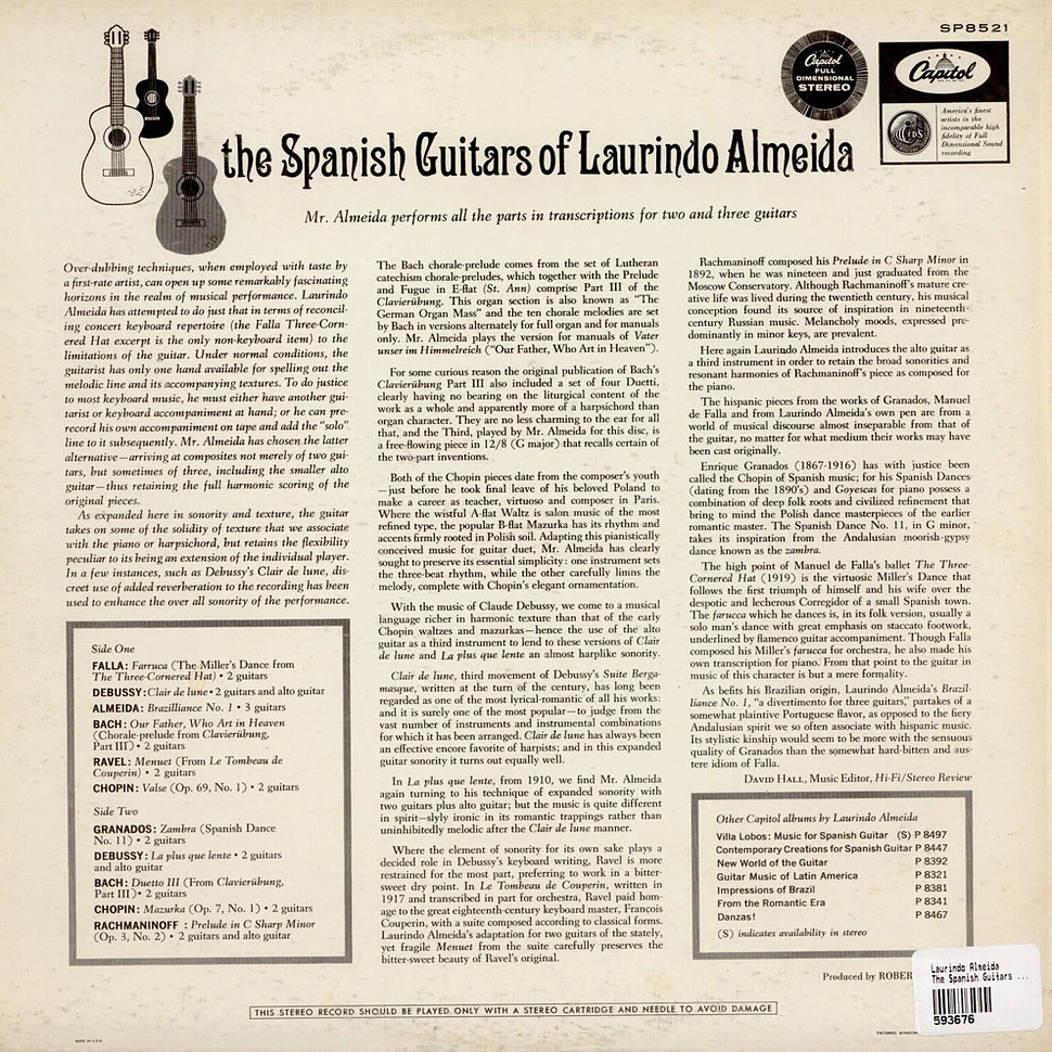 Laurindo Almeida - The Spanish Guitars Of Laurindo Almeida
